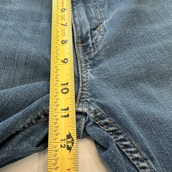 Levis 514 Jeans Mens 28x30 Blue Slim Mid Rise Medium Wash Straight Faded Denim - Picture 5 of 12